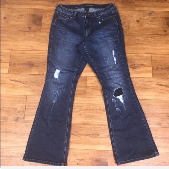 Lane Bryant Denim - Lane Bryant Plus Distressed Boot Cute  Jeans Sz 14